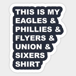 Go Philly Sports Teams! Sticker